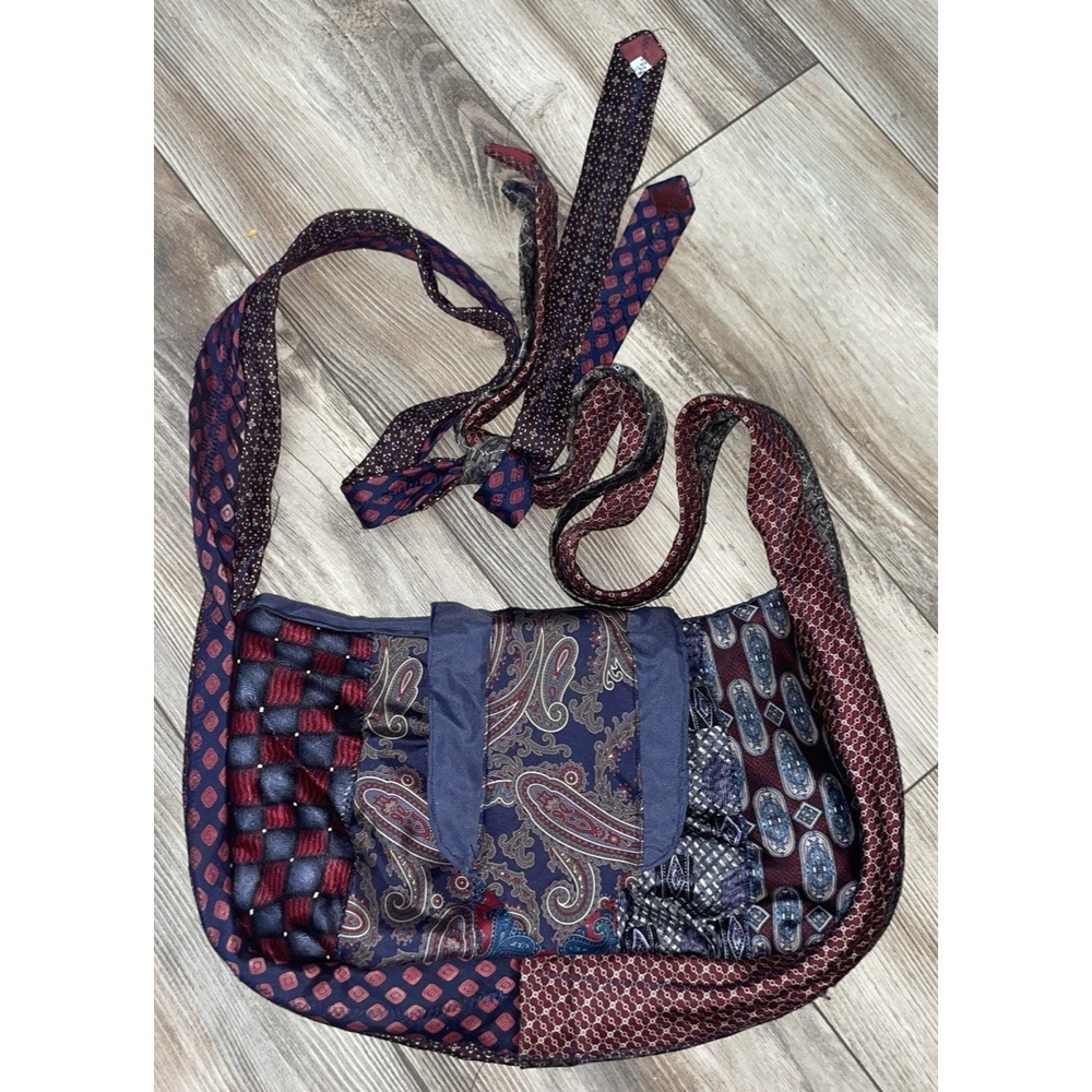Unique Handmade Purse made from Men's Ties Cute Boho